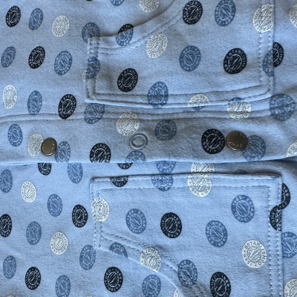 DKNY BABY 6-9 months Boys blue long sleeve quilted snap up outerwear - Picture 14 of 15